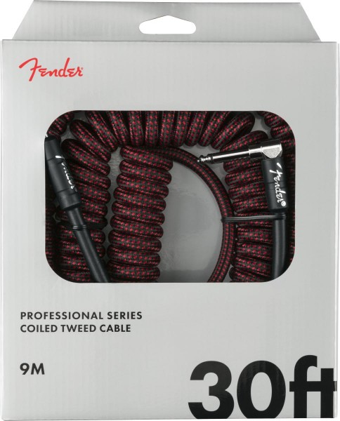 Fender Professional Series Coil Cable Tweed Red 9m