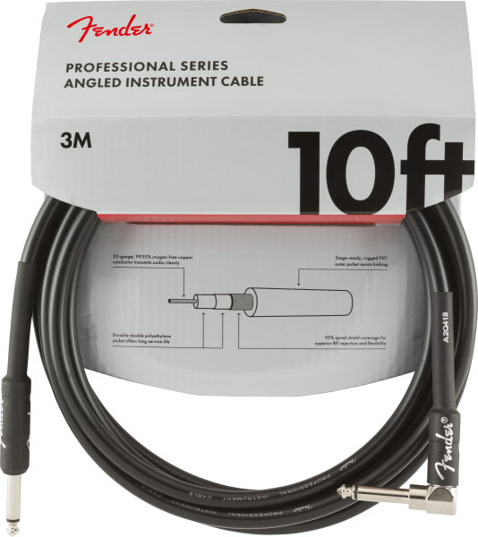 Fender Professional Instrument Cable 3m Winkel