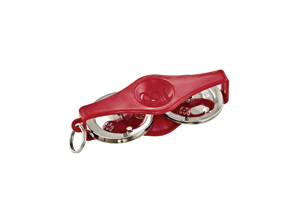 Meinl Key Ring Shaker KRT-R Tambourine ABS Kunststoff rot/vernickelter Stahl