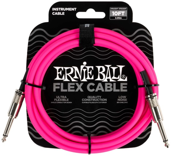Ernie Ball 6413 Kabel 3m Pink