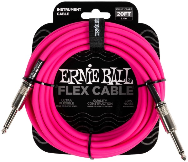 Ernie Ball 6418 Kabel 6m Pink